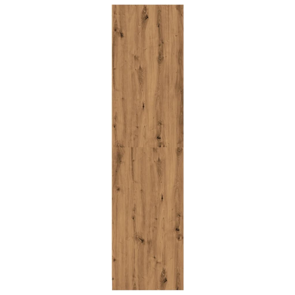 Armario De Madera De Ingeniería Roble Artesanal 100x50x200 Cm_4