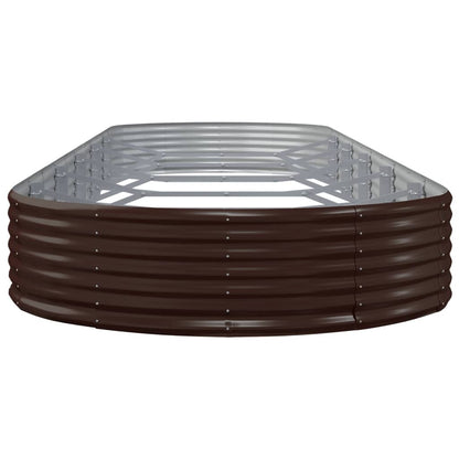 Jardinera Arriate Acero Galvanizado Marrón 523x140x36cm_3