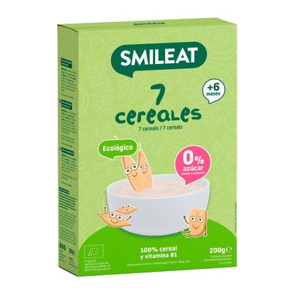 Papilla de 7 Cereales Eco Smileat 200 g