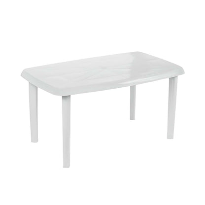 Mesa De Resina Oval/rectangular Vistara Blanco 140x85x72cm O91_0