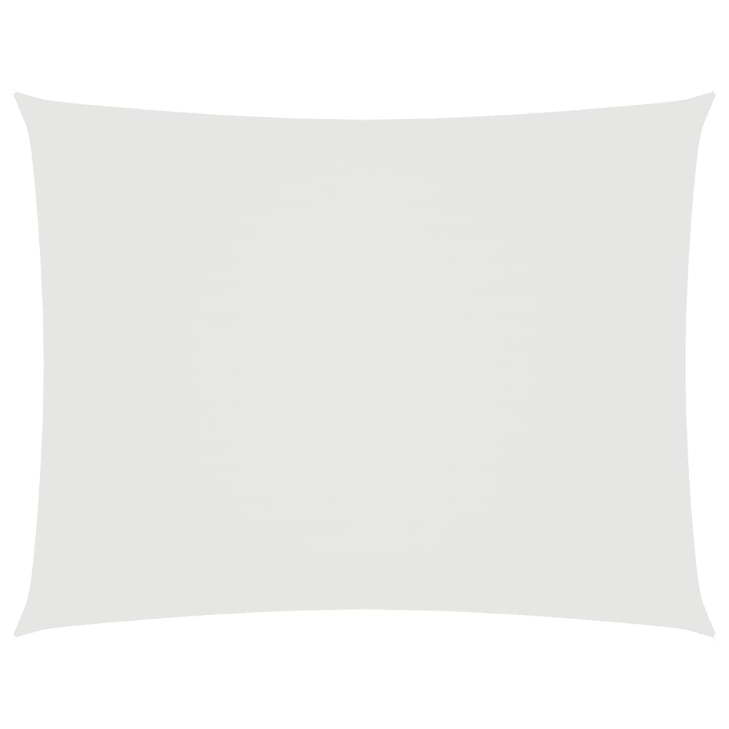 Toldo De Vela Rectangular Tela Oxford Blanco 6x7 M_0