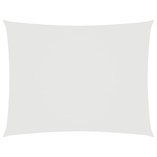 Toldo De Vela Rectangular Tela Oxford Blanco 6x7 M_0