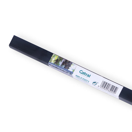 Perfil Remate Plastico U 2,06 M Antracita Nortene_0