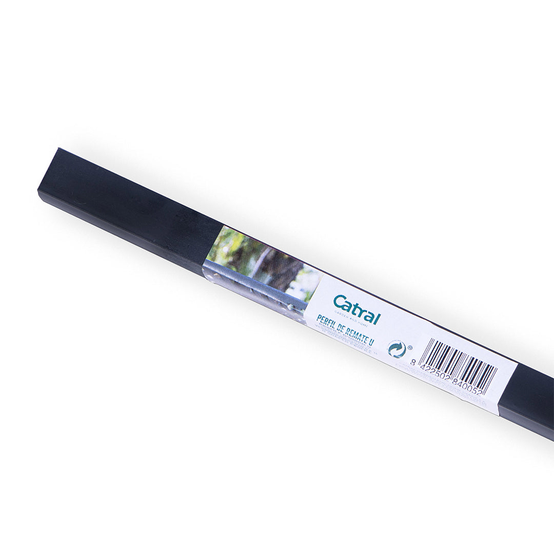 Perfil Remate Plastico U 2,06 M Antracita Nortene_0