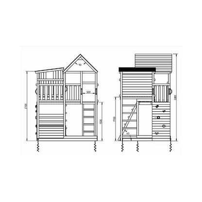 Parque Infantil Masgames Palazzo Xl Con Columpio Individual.