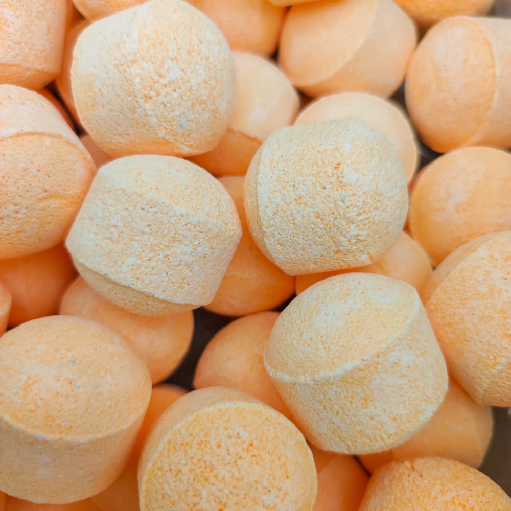 Caja 25 Mini Bombas Efervescentes Para Manicura Y Pedicura - Ablandan Durezas, Uñas Y Cutículas - Aroma Naranja_1