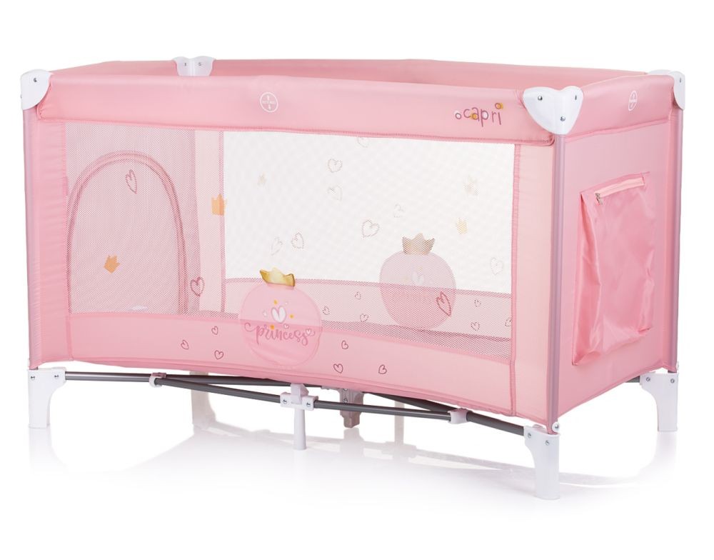 Cuna De Viaje Capri Princess Pink_1