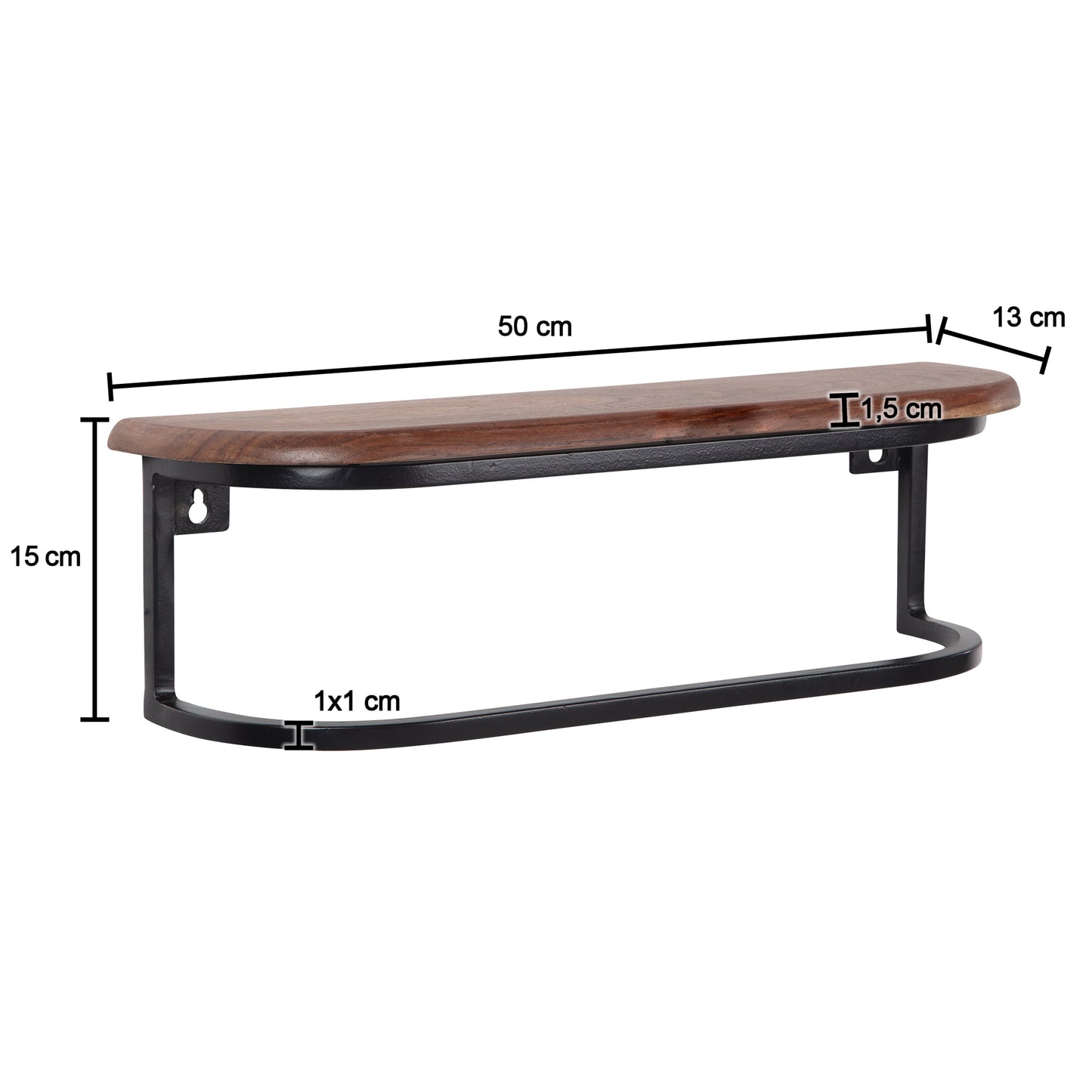 Estante De Pared 50x15x13 Cm_3