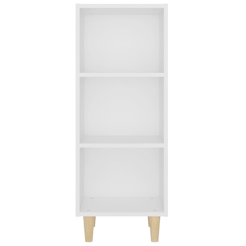 Aparador De Madera Contrachapada Blanco 34,5x32,5x90 Cm / Vetonek_0