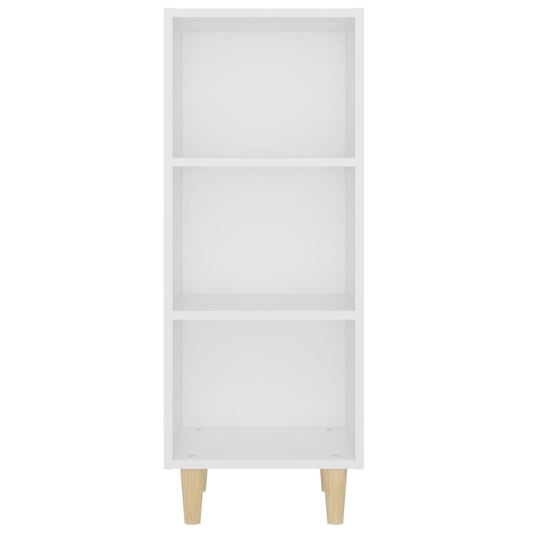 Aparador De Madera Contrachapada Blanco 34,5x32,5x90 Cm / Vetonek_0