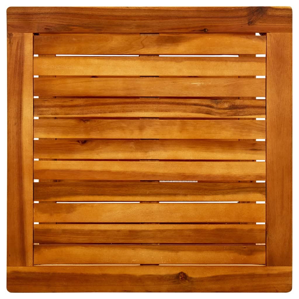 Mesa De Centro De Madera Maciza De Acacia 60x60x45 Cm_2