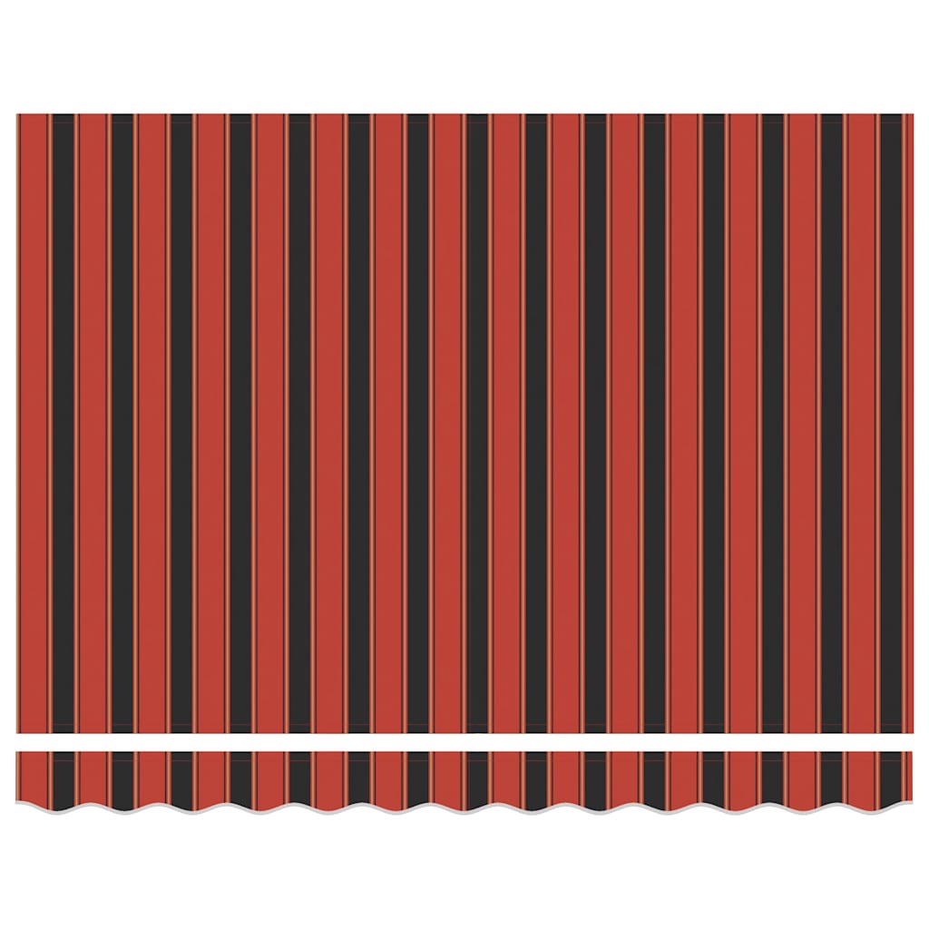 Toldo Retráctil Aluminio Y Tela Naranja Y Marrón 3,5x2,5 M_5