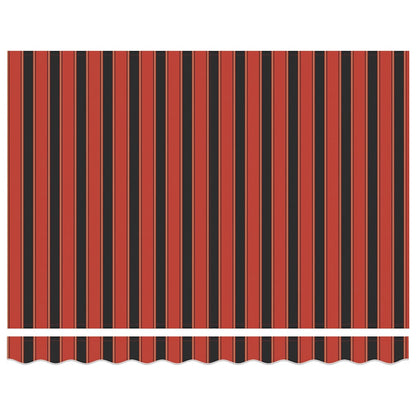 Toldo Retráctil Aluminio Y Tela Naranja Y Marrón 3,5x2,5 M_5