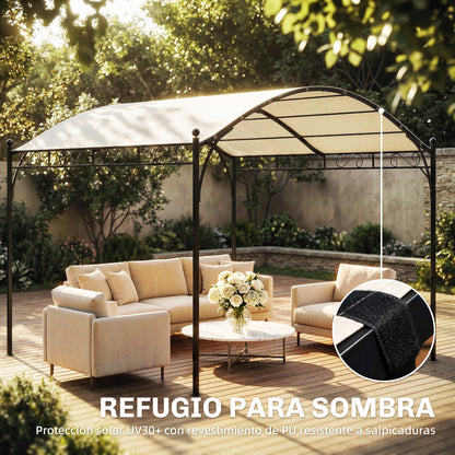 Outsunny Pérgola De Jardín 3x3 M_4