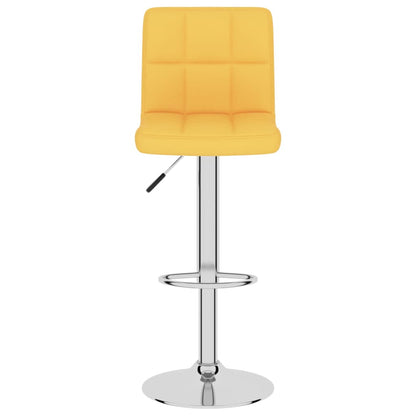 Taburete De Cocina De Tela Amarillo Mostaza_1