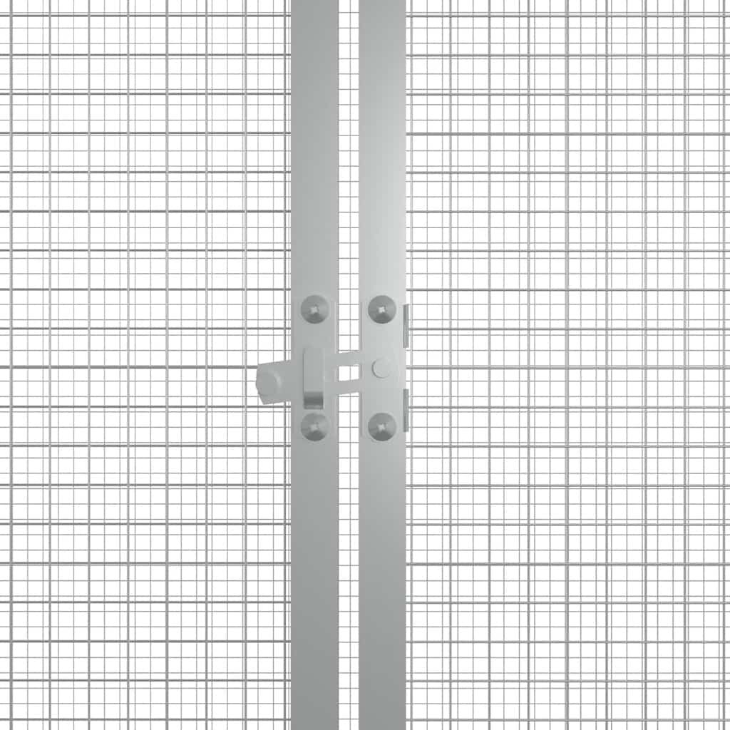 Vidaxl Jaula De Gallinas Acero Galvanizado Antracita 200x91x100 Cm_4