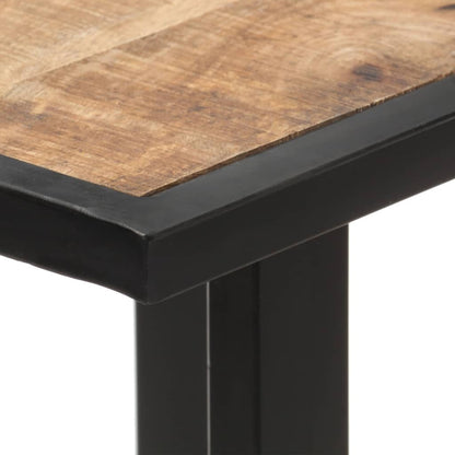 Mesa De Comedor De Madera Maciza De Mango Rugosa 120 Cm_3