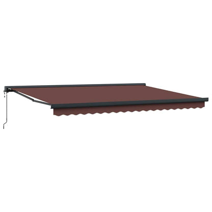 Toldo Retráctil Automático Marrón 450x300 Cm_0