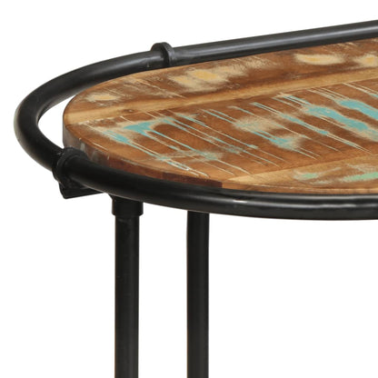 Mesa Consola Madera Maciza Reciclada 110x42x76 Cm_4