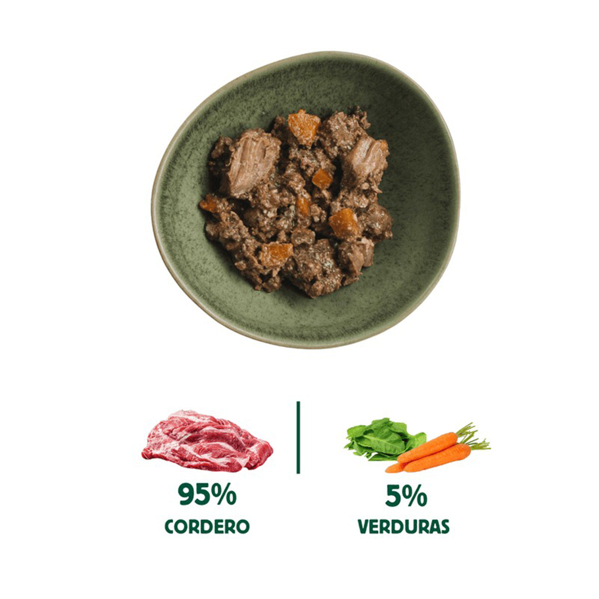Menú completo BARF de Cordero para perros, Wild Balance, 400 g