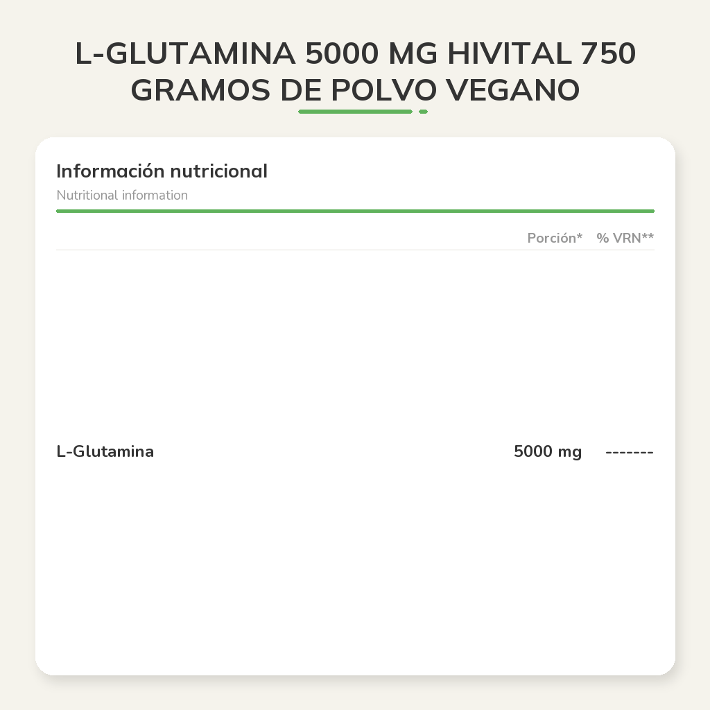 Información nutricional
