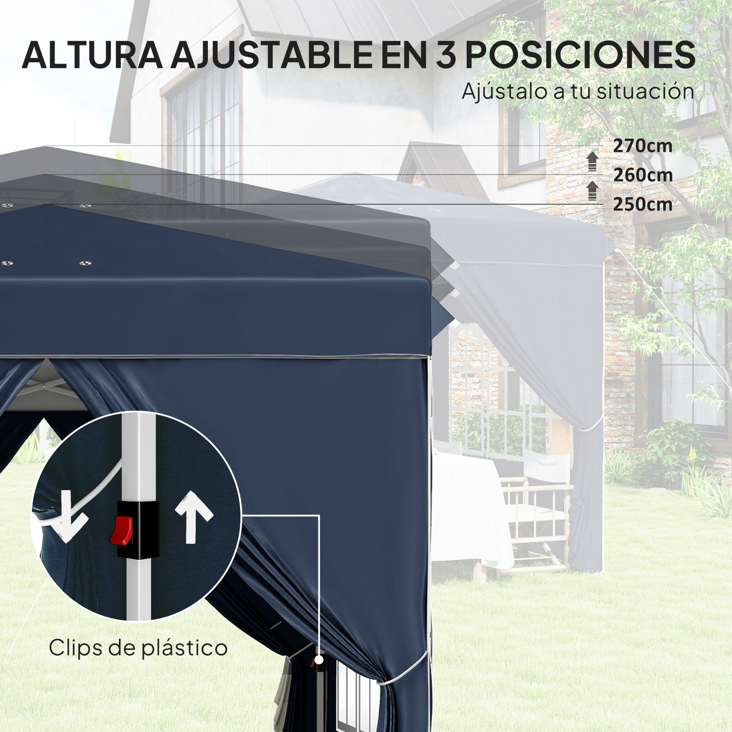 Outsunny Carpa Plegable Pop-up Gazebo 2_4