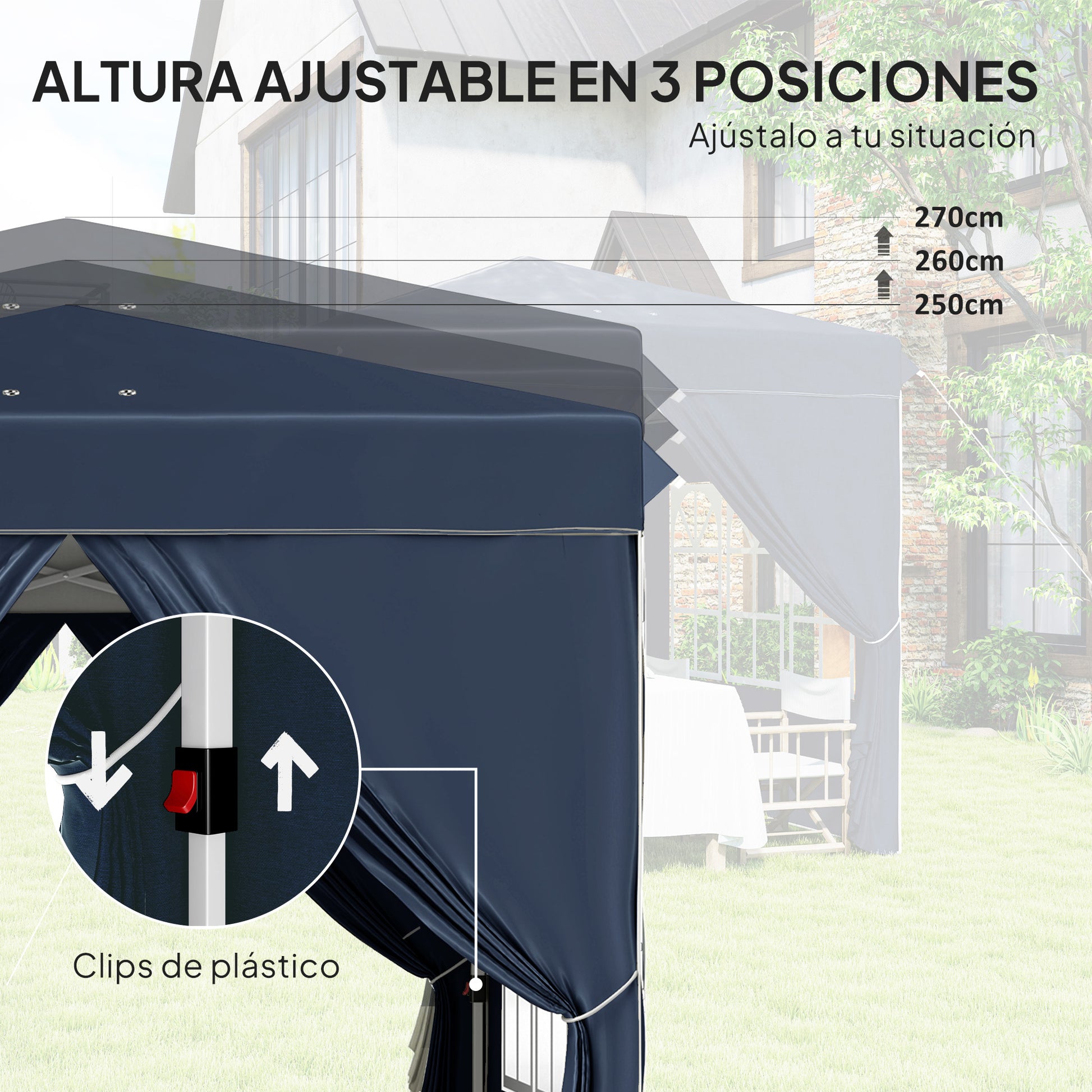 Outsunny Carpa Plegable Pop-up Gazebo 2_4