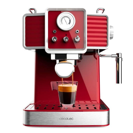 Cecotec Cafetera Express Power Espresso 20 Tradizionale Light Red_0