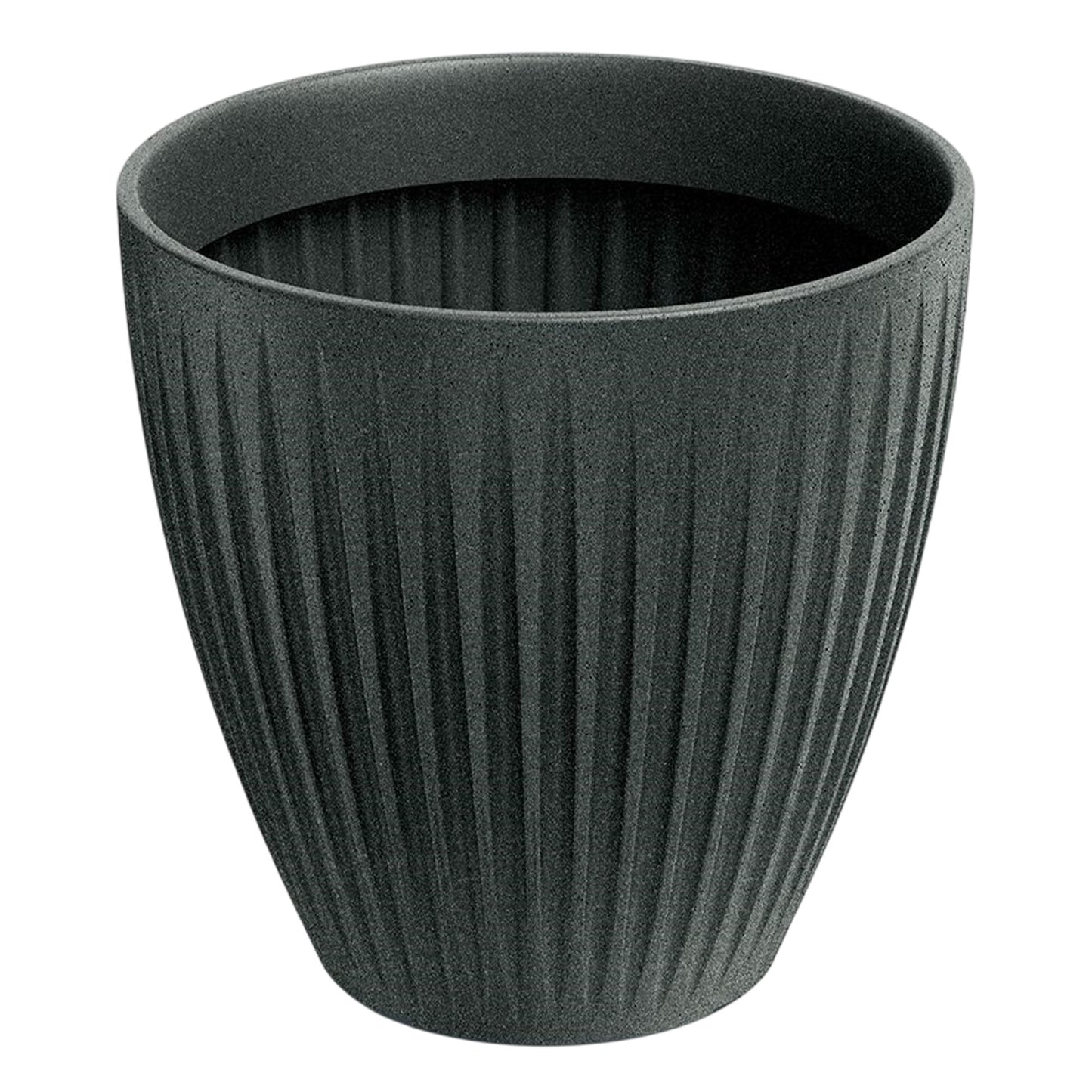 Maceta Latia Round Midl Ø60x58 Grafito Granito