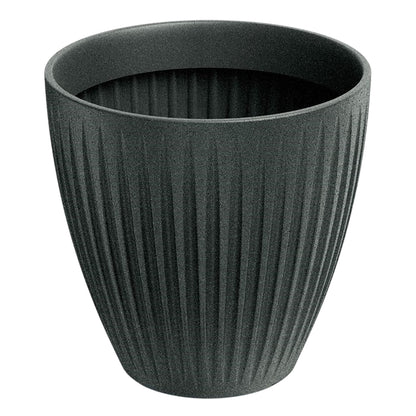 Maceta Latia Round Midl Ø60x58 Grafito Granito