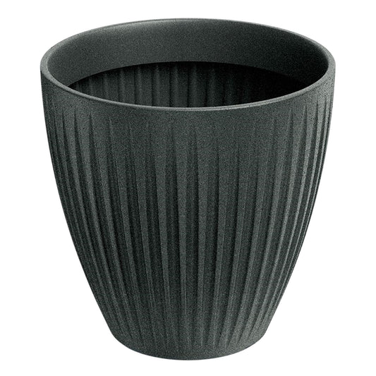 Maceta Latia Round Midl Ø60x58 Grafito Granito