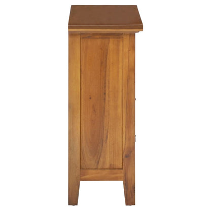 Mesita De Noche Madera Maciza De Caoba 60x30x75 Cm_3