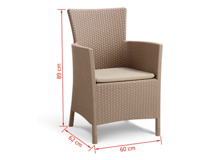 Keter Sillón Exterior Resina Con Cojín Iowa Capuchino Anxpxal Cm 62x60x89_3