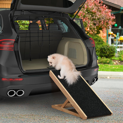 Pawhut Conjunto Para Mascotas 87-135x85-120 Cm 90x40x61 Cm Negro Y Natural_1