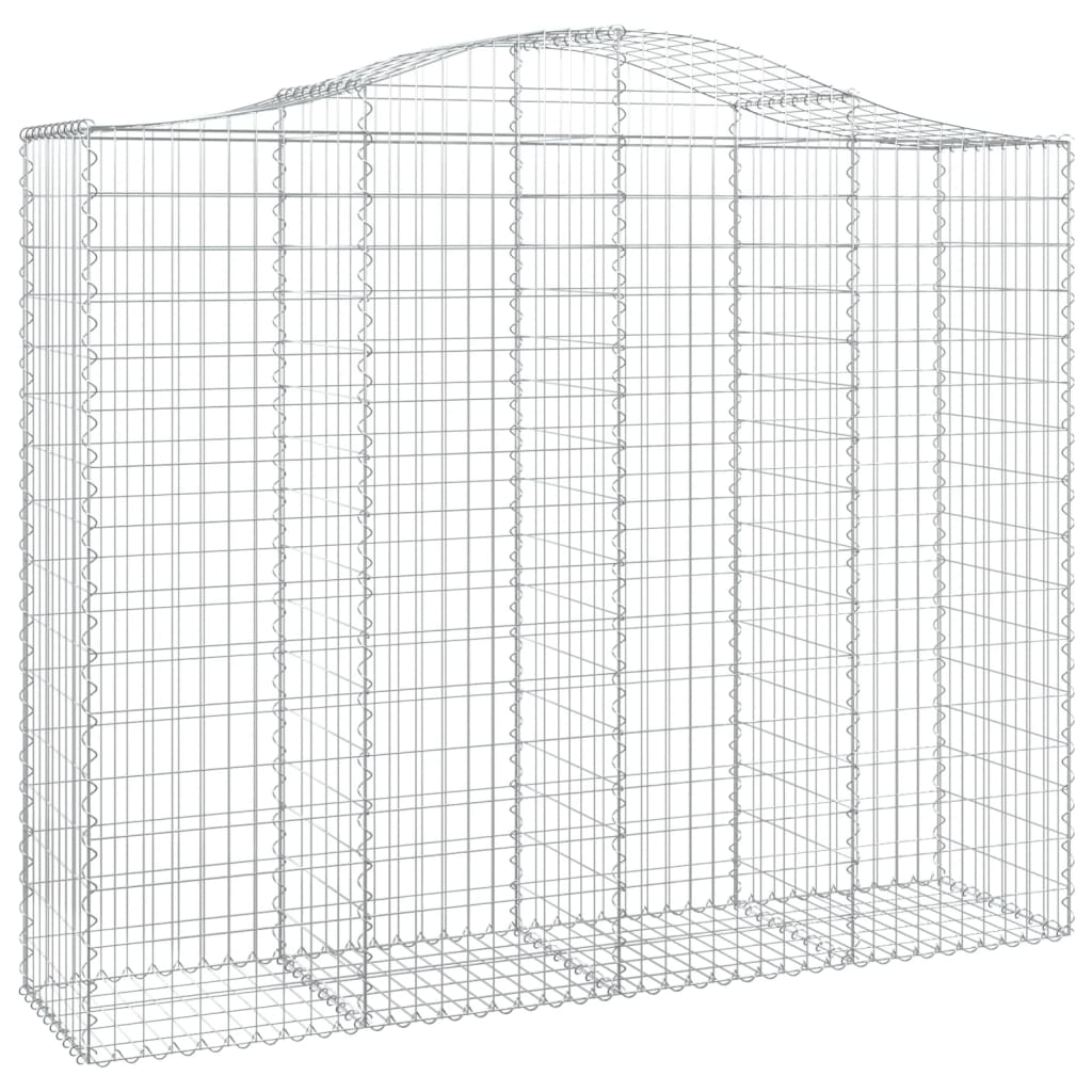 Cestas De Gaviones 3 Uds Forma De Arco Hierro 200x50x160/180 Cm_2