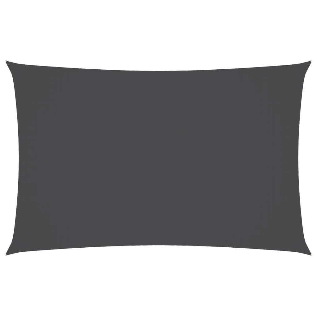 Toldo De Vela Rectangular Tela Oxford Gris Antracita 3x6 M_0