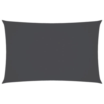 Toldo De Vela Rectangular Tela Oxford Gris Antracita 3x6 M_0
