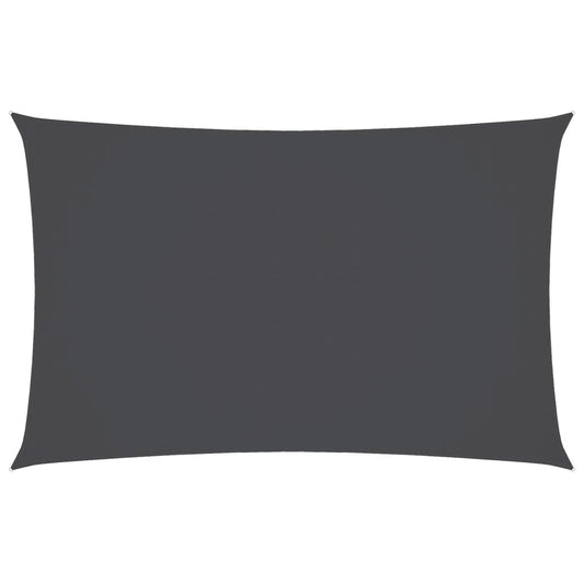 Toldo De Vela Rectangular Tela Oxford Gris Antracita 3x6 M_0