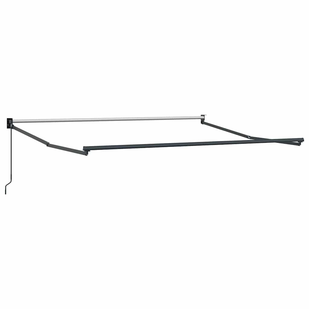 Toldo Retráctil Aluminio Y Tela Gris Antracita Y Blanco 3x2,5 M_4