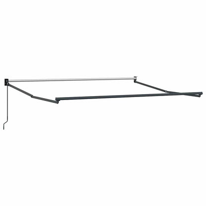 Toldo Retráctil Aluminio Y Tela Gris Antracita Y Blanco 3x2,5 M_4