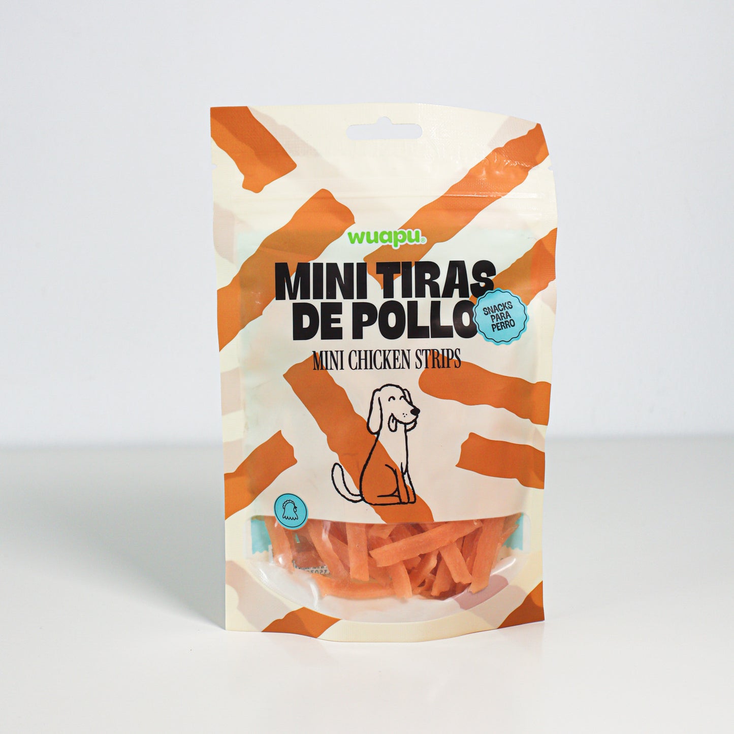 Snack Natural Para Perro Mini Tiras De Pollo 12 Paq X (100gr) Wuapu_5