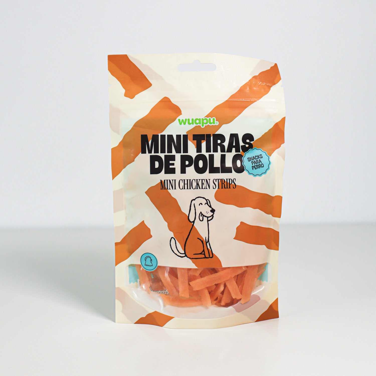 Snack Natural Para Perro Mini Tiras De Pollo 12 Paq X (100gr) Wuapu_5