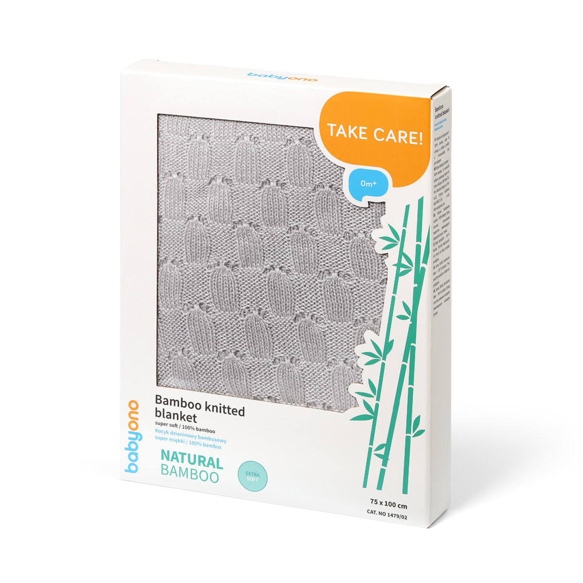 Manta Natural Para Bebé 100% Bambú Gris_4