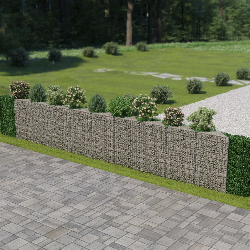 Muro De Gaviones De Acero 630x30x100 Cm / Vetonek_1