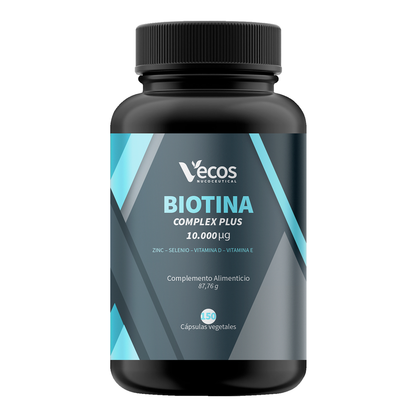 Biotina 10000 Mcg Vecos 150 Cápsulas | Anticaída Del Cabello, Cuidado De Piel Y Uñas_0