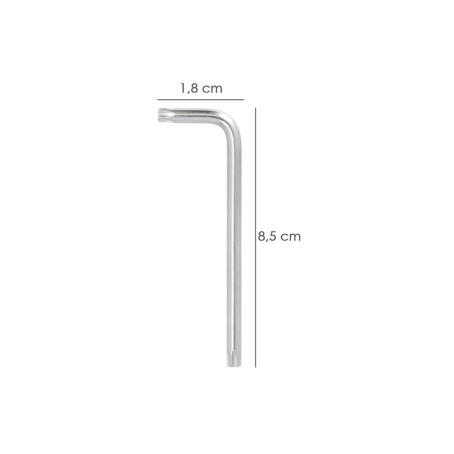 Llave Torx Inviolable Larga Acero Cromo Vanadio Profesional T09 Mm. Llave Estrella, Llave Allen Estrella_1