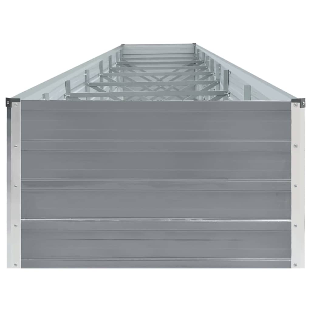 Arriate De Acero Galvanizado Gris 600x80x45 Cm_3