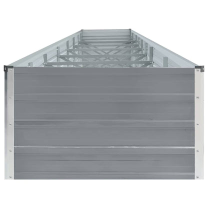 Arriate De Acero Galvanizado Gris 600x80x45 Cm_3
