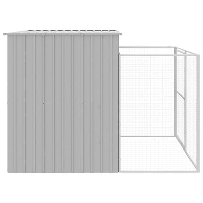Vidaxl Caseta Perros Corral Acero Galvanizado Gris Claro 214x253x181cm_3