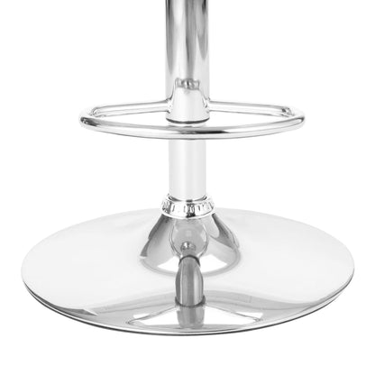 Taburete De Cocina Cuero Sintético Marrón_4
